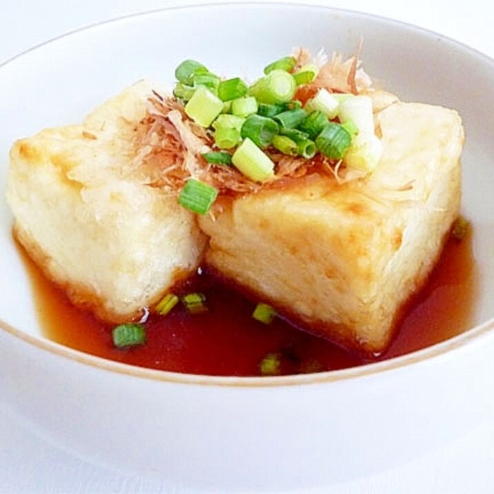 顆粒だしで揚げずに焼くだけ 揚げだし豆腐